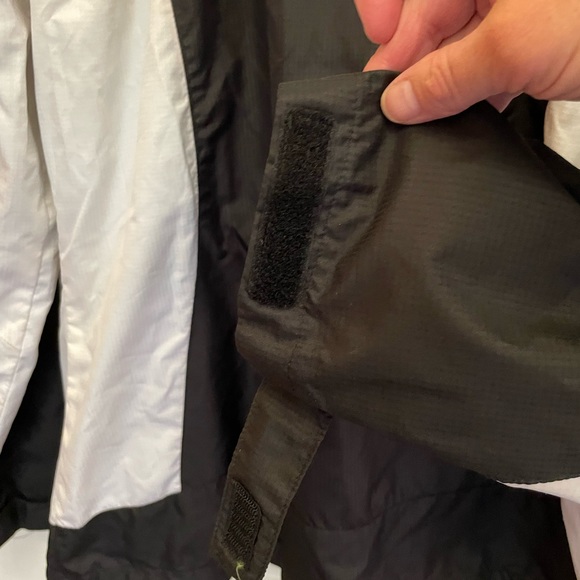 Warehouse One Windbreaker in Medium. Black and white with hot pink highlights. - Picture 9 of 15